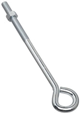 National Hardware N221-333 Eye Bolt, 1/2-13 Thread, 3-3/4 in L Thread, 1 in ID Dia Eye, 8.14 in L Shank, Steel, Zinc